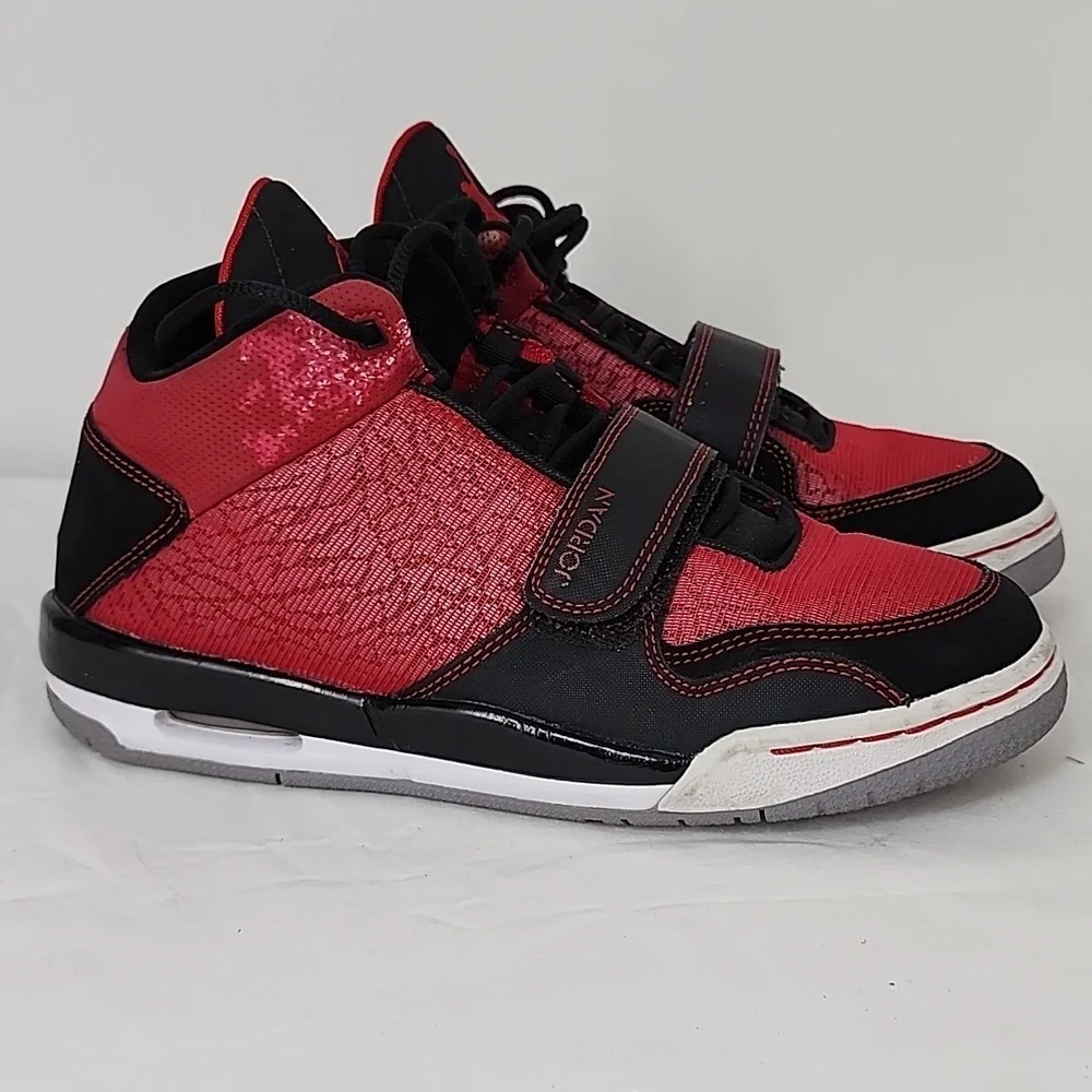 Nike Air Jordan Flight Club 90 / Black Red Rouge US‎ Size 6.5Y / 602662-601